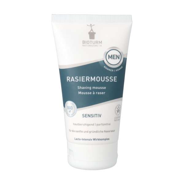 Mousse ecológico para afeitado sin perfume