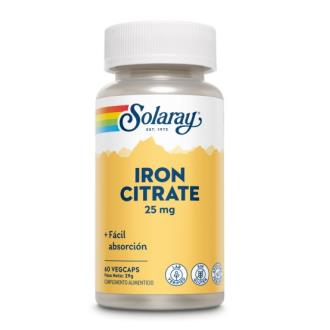 Solaray Iron Citrate 25 mg 60 vegicaps