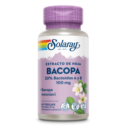 Solaray Bacopa 100 mg (por cápsula) 60 vegicaps