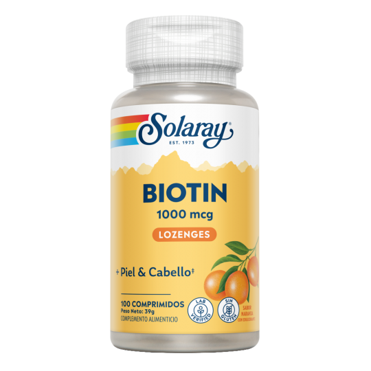 Solaray Biotin 1000 mcg 100 comprimidos sublinguales