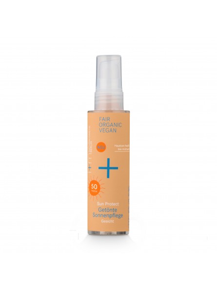Crema solar facial con color SPF50 50 ml.