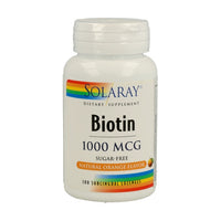 Solaray Biotin 1000 mcg 100 comprimidos sublinguales