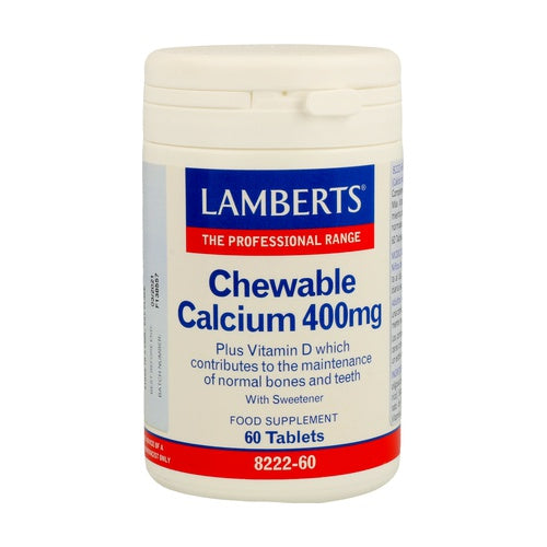 Lamberts Calcio masticable 400 mg 60 comprimidos