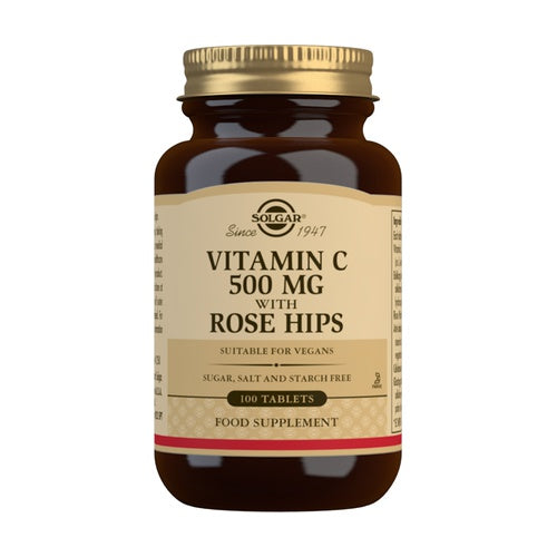 Vitamina C 500 Mg Rose Hips - 100 Cáps.