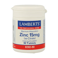 Lamberts Zinc como Citrato 15 mg 90 comprimidos