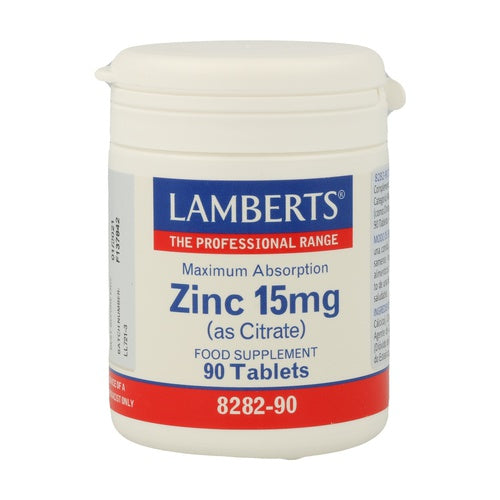 Lamberts Zinc como Citrato 15 mg 90 comprimidos