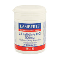 L-HISTIDINA HCl 500 mg. 30 cap.