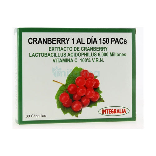 Cranberry 1 al día 150 PACs 30 cápsulas