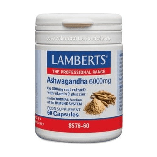 Lamberts Ashwagandha 6000 mg 60 cápsulas